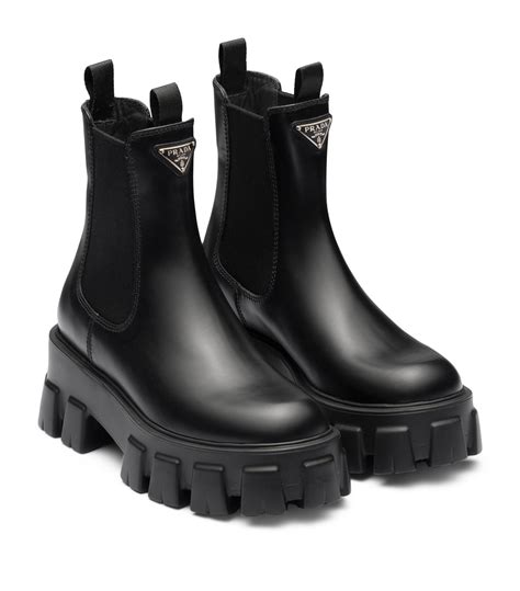 prada boots 2018|Prada 55 leather ankle boots.